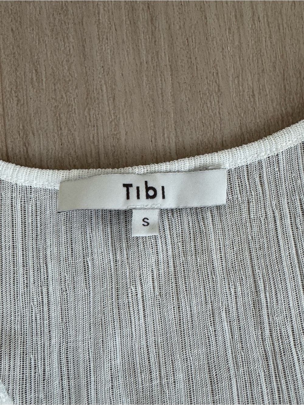 Tibi White Ribbed Tank Top - Picture 3 of 3